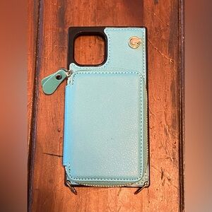 Tiffany Blue IPhone Case with Wallet